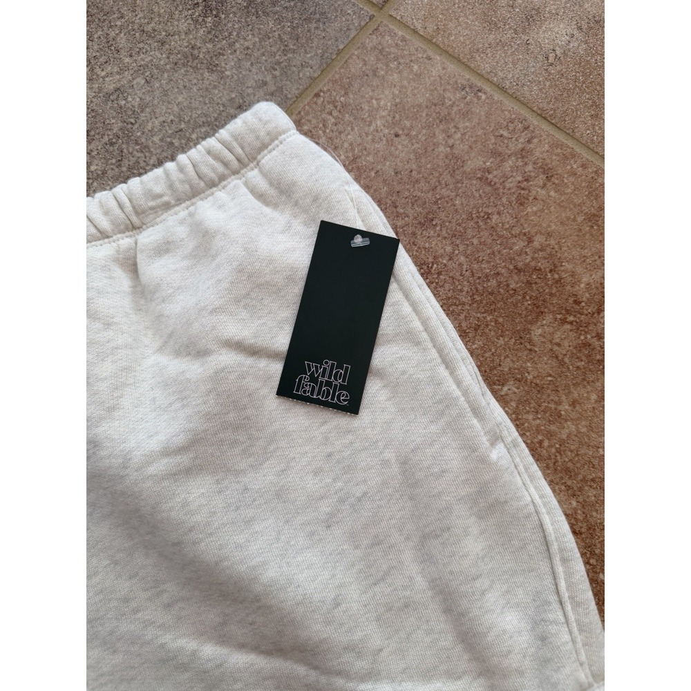 Women's Wild Fable Fleece Heather Gray Lounge Shorts Pajama Shorts Size XL NWT - Picture 2 of 6